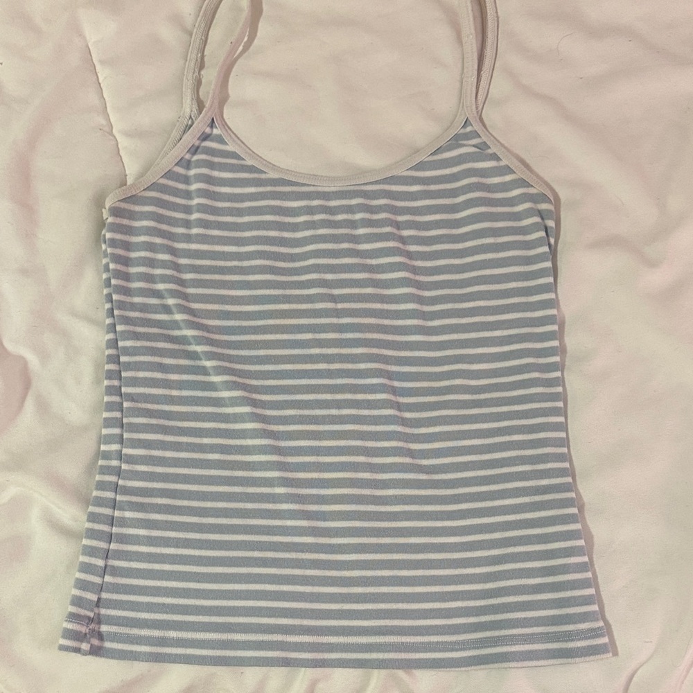 Brandy Melville Blue and White Striped Camisole